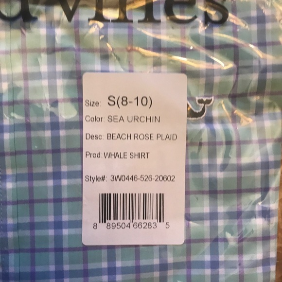 Vineyard Vines NWT boys  size 8/10 Long Sleeve - Picture 2 of 7